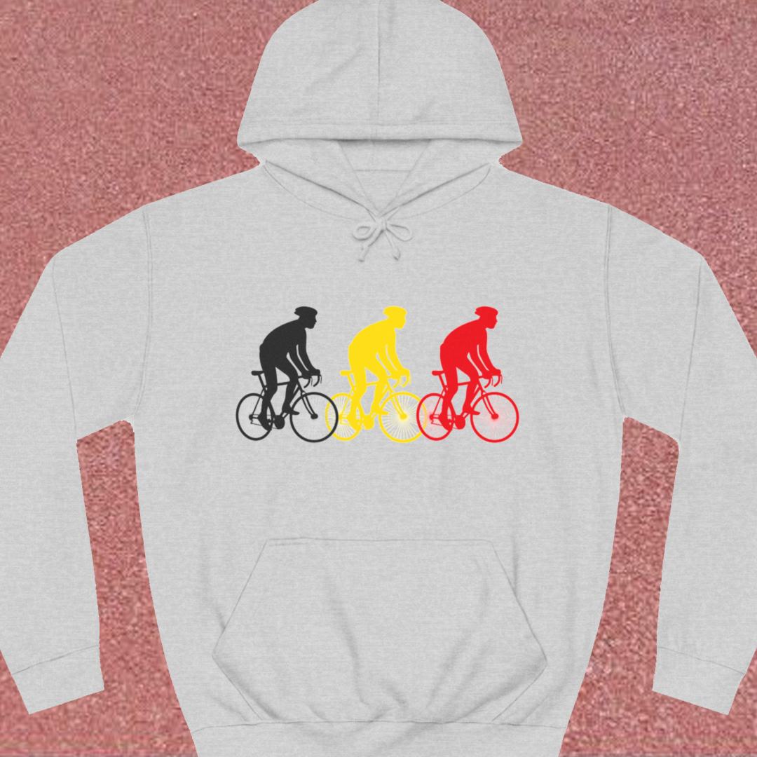 Koersers Belgische driekleur Hoodie