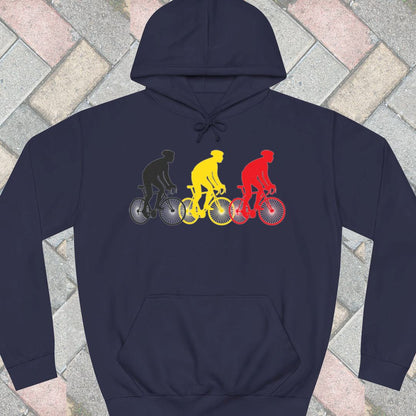 Koersers Belgische driekleur Hoodie