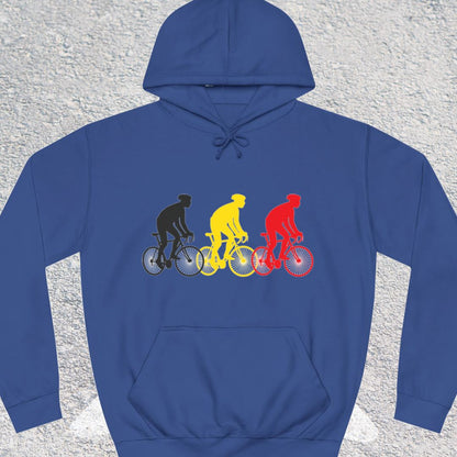 Koersers Belgische driekleur Hoodie
