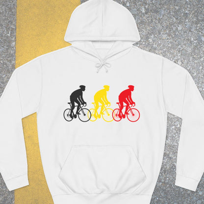 Koersers Belgische driekleur Hoodie