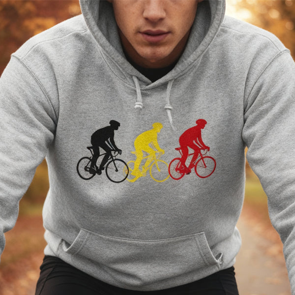 Koersers Belgische driekleur Hoodie