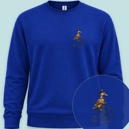 Eendje op antieke fiets Sweater