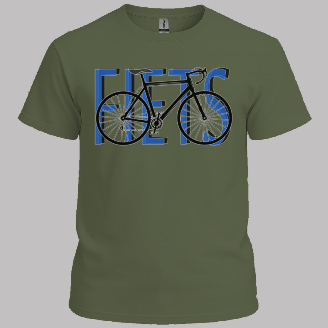Fiets blauw T‑Shirt