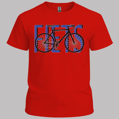 Fiets blauw T‑Shirt