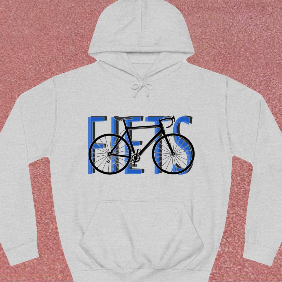 Fiets blauw Hoodie