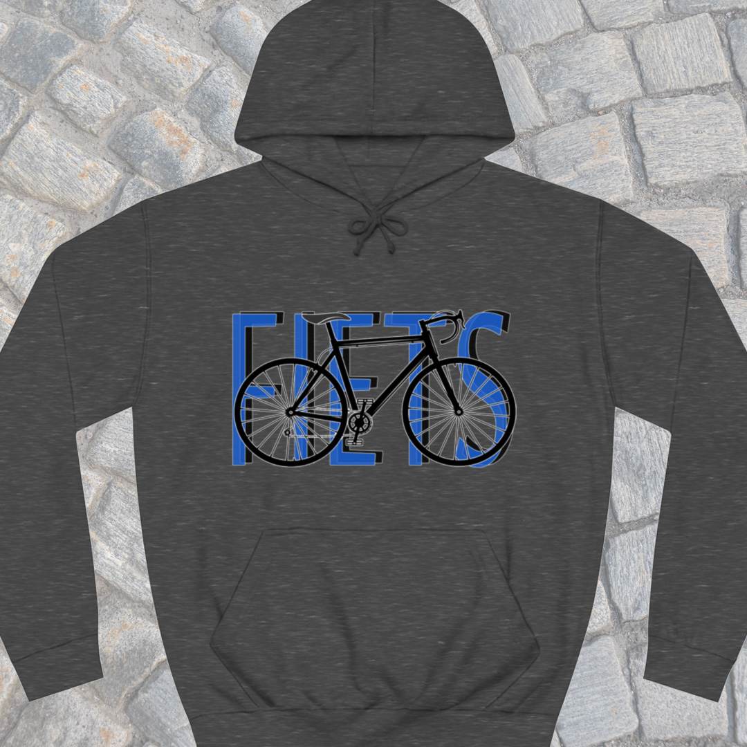 Fiets blauw Hoodie