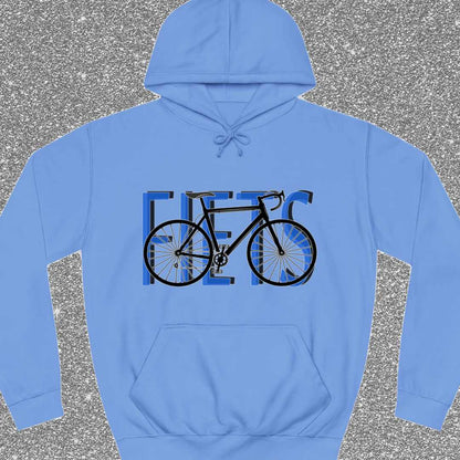 Fiets blauw Hoodie