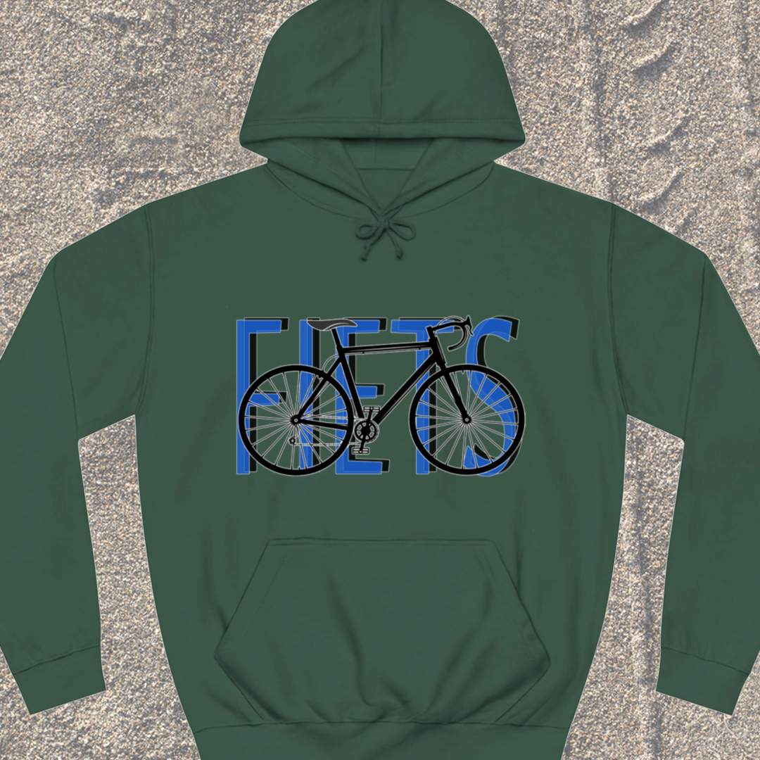 Fiets blauw Hoodie