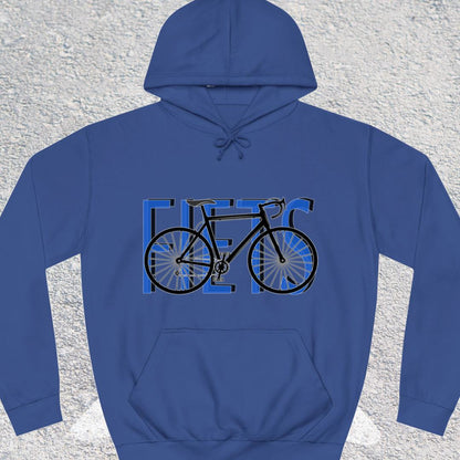 Fiets blauw Hoodie