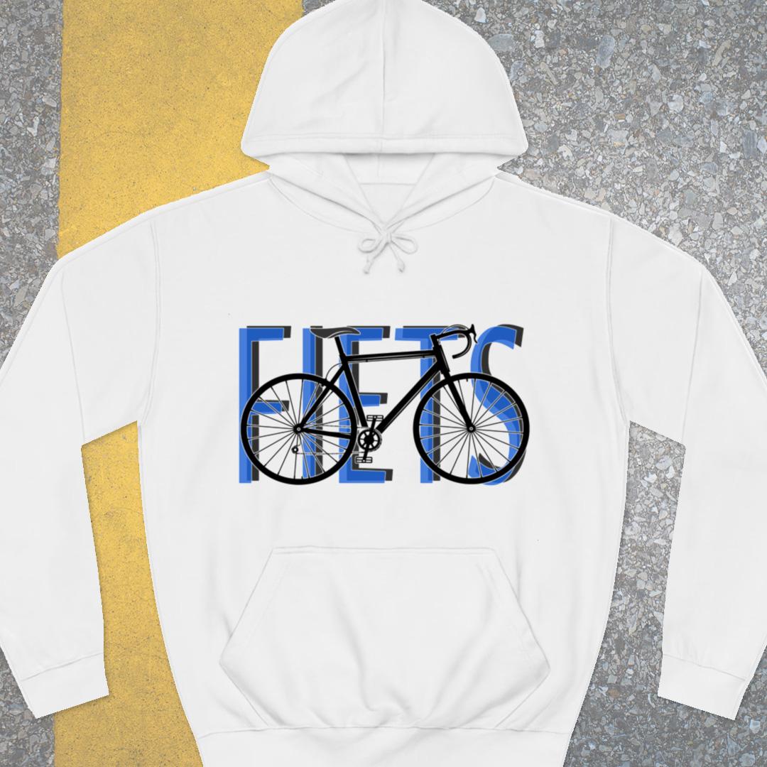 Fiets blauw Hoodie