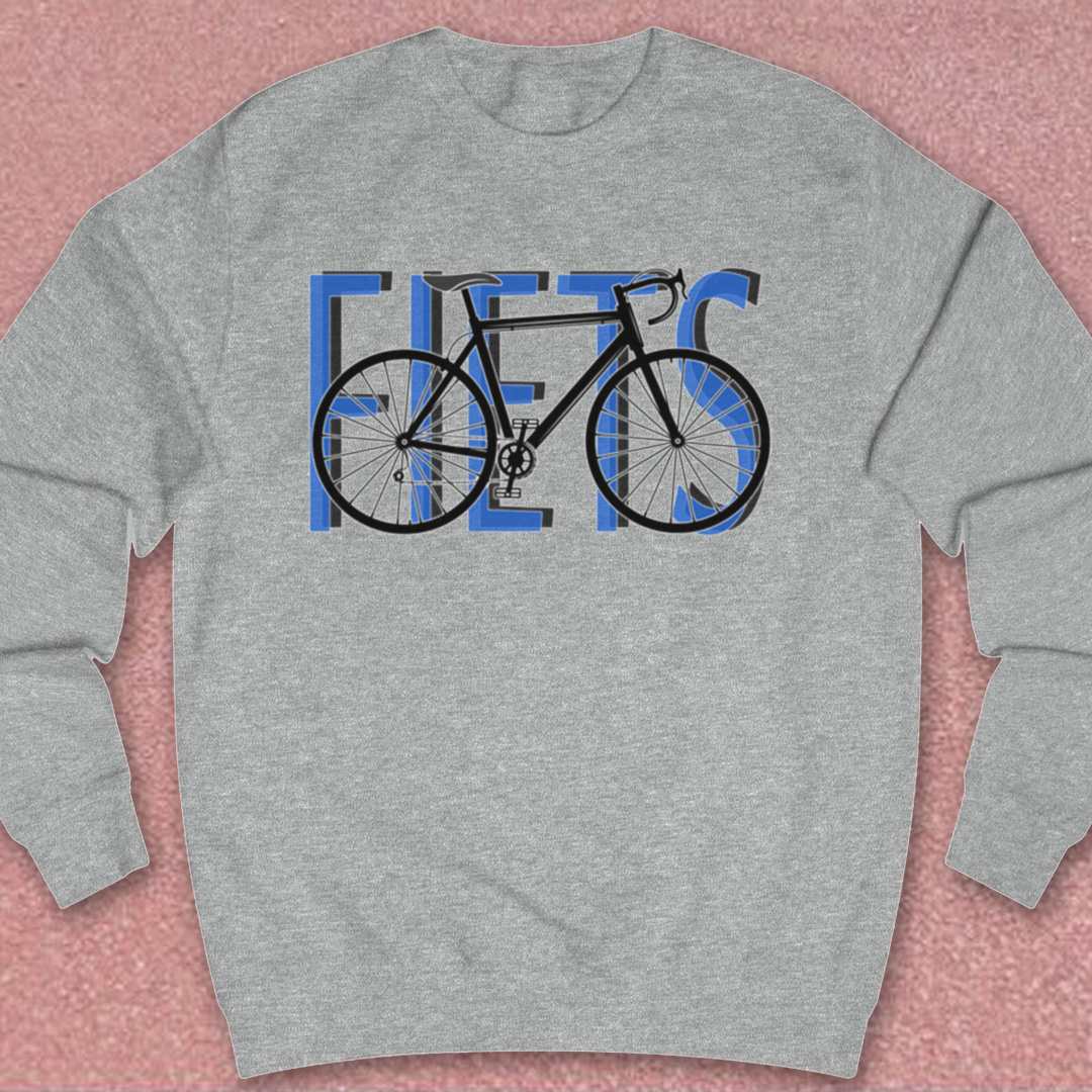 Fiets blauw Sweater
