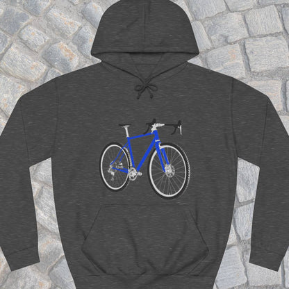 Gravelbike blauw Hoodie