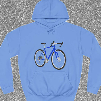 Gravelbike blauw Hoodie