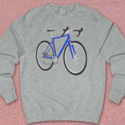 Gravelbike blauw Sweater