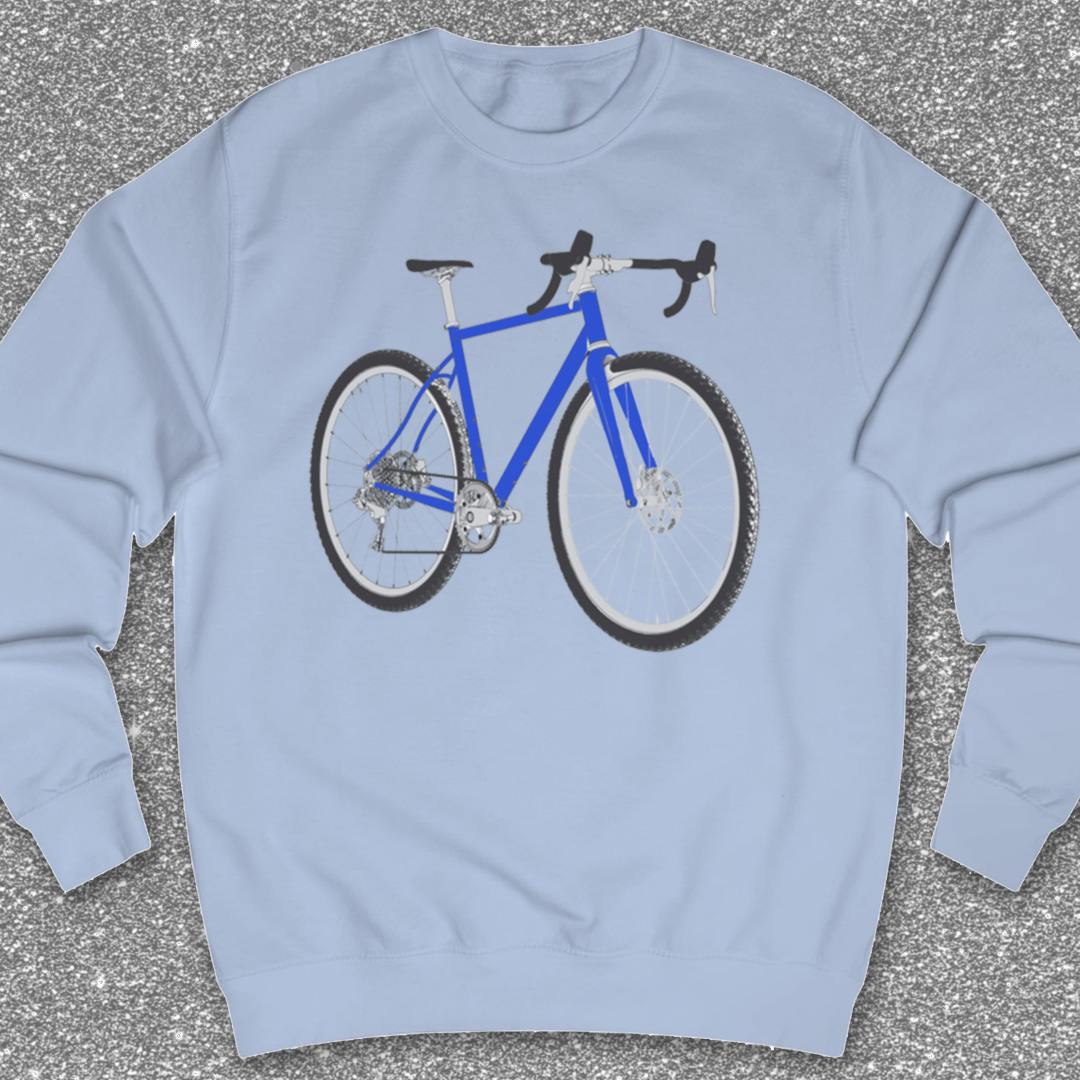 Gravelbike blauw Sweater