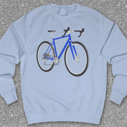 Gravelbike blauw Sweater