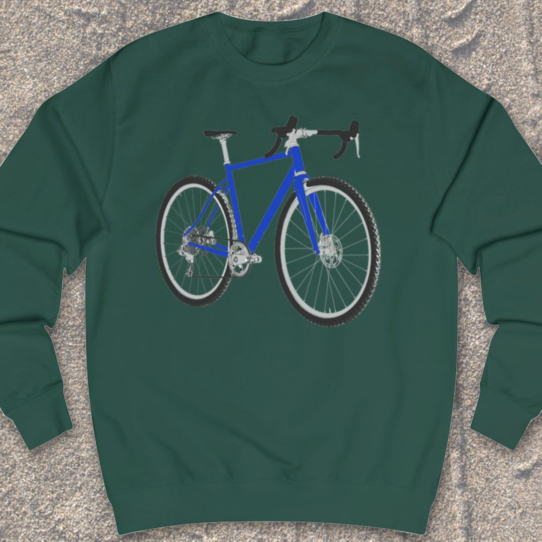 Gravelbike blauw Sweater
