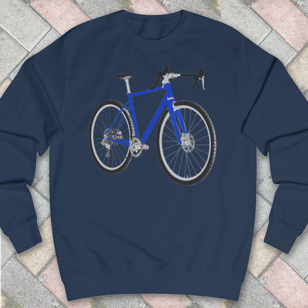 Gravelbike blauw Sweater
