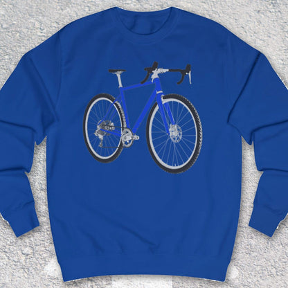 Gravelbike blauw Sweater
