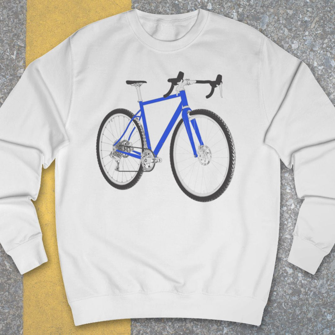 Gravelbike blauw Sweater