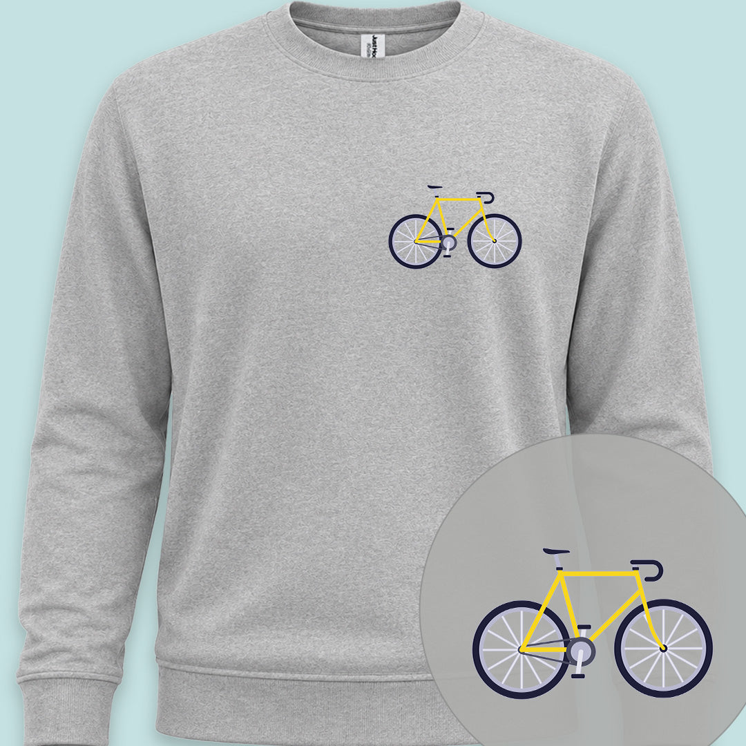 Racefiets geel Sweater