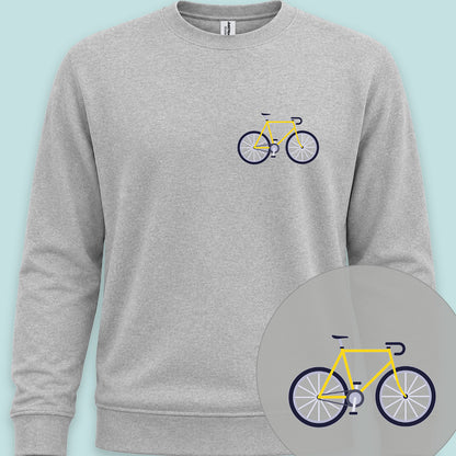 Racefiets geel Sweater
