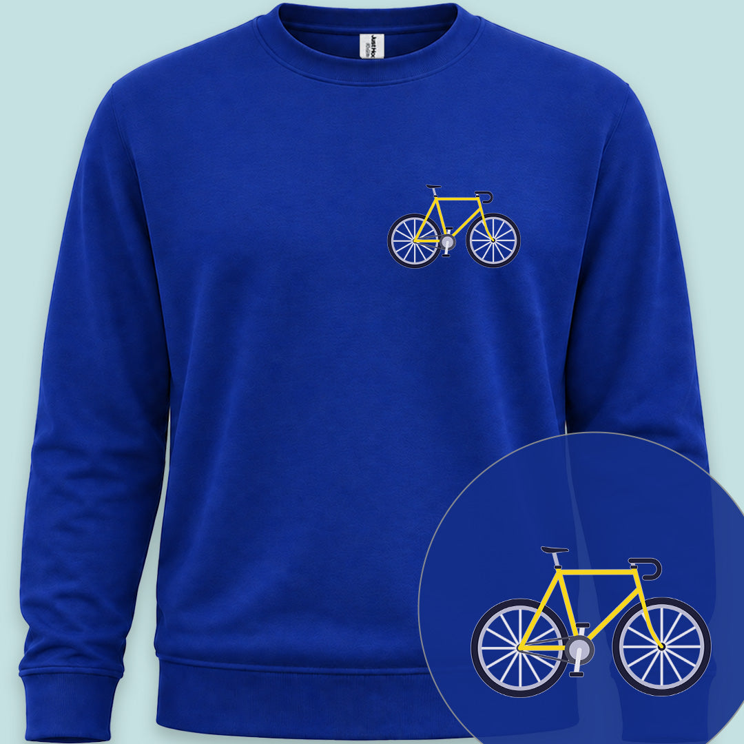 Racefiets geel Sweater