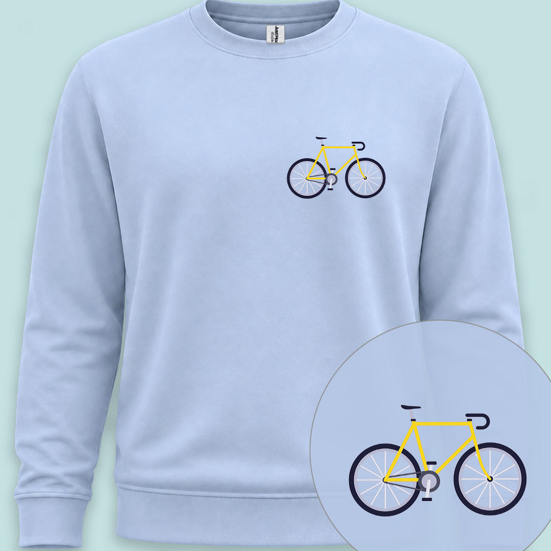 Racefiets geel Sweater