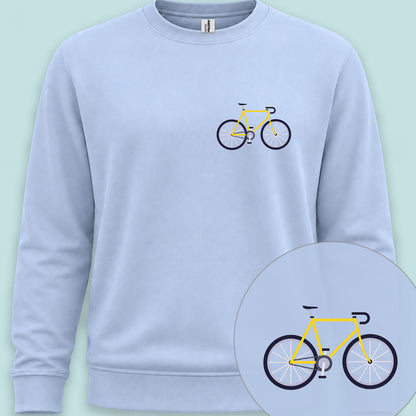 Racefiets geel Sweater