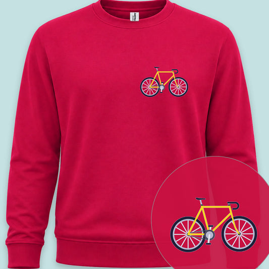 Racefiets geel Sweater