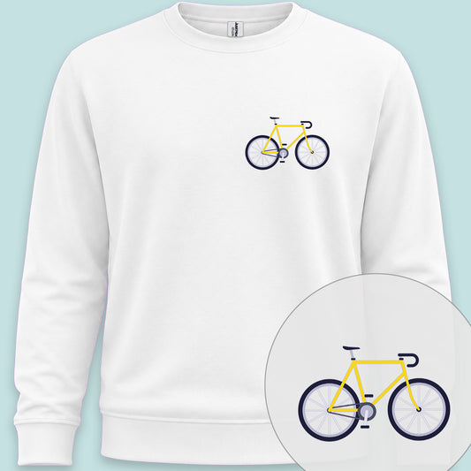 Racefiets geel Sweater