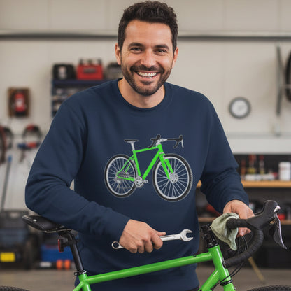 Gravelbike groen Sweater