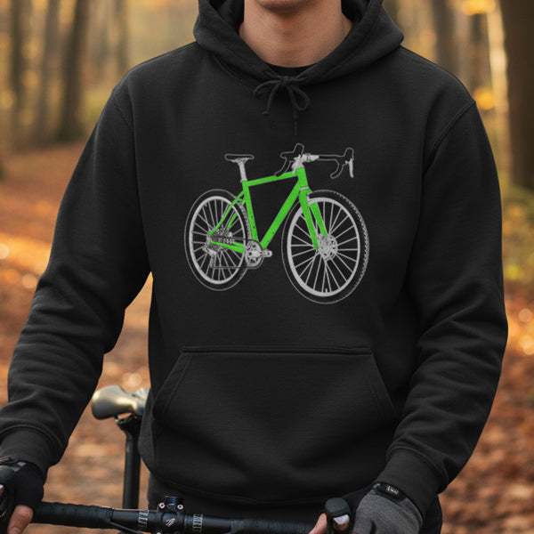 Gravelbike groen Hoodie