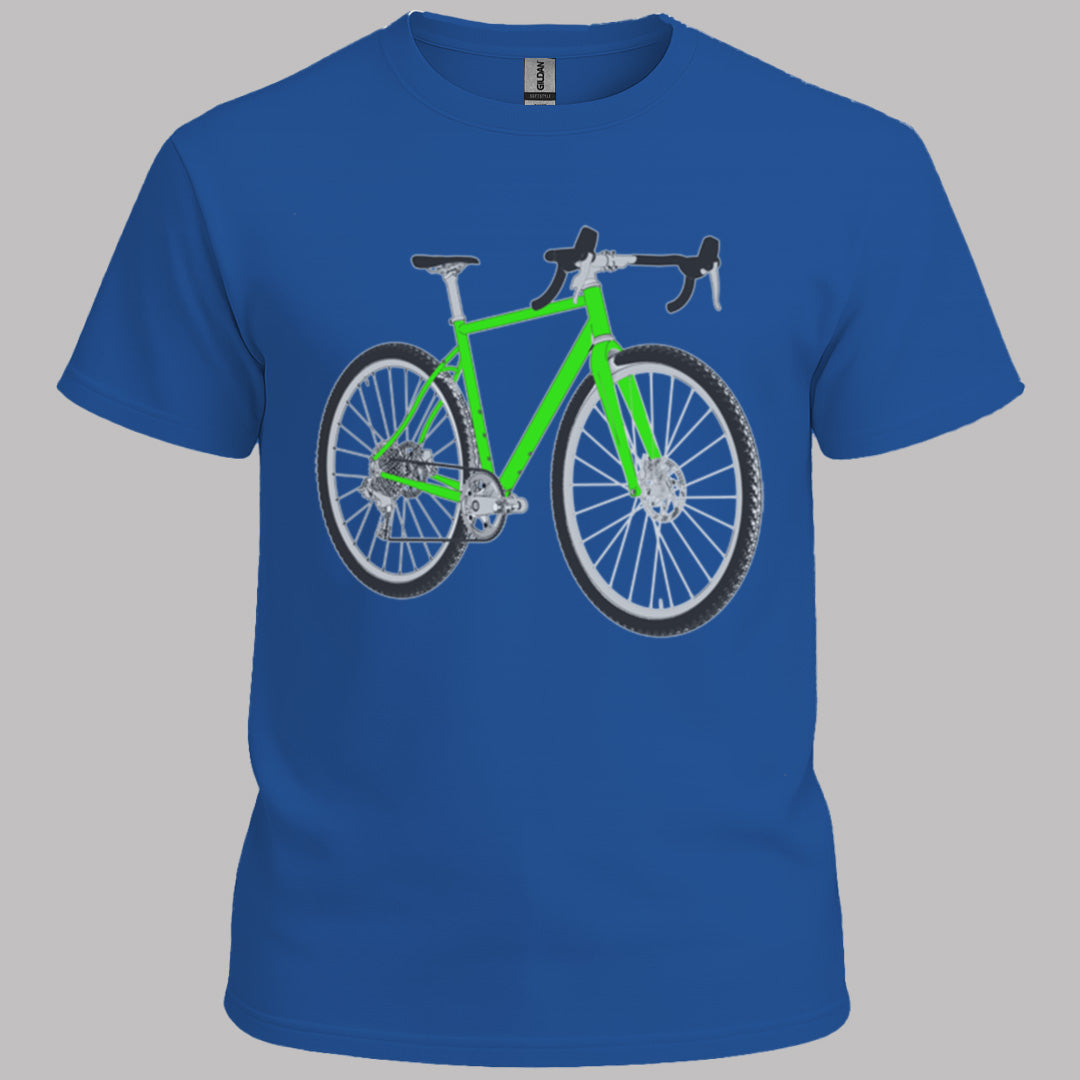 Gravelbike groen T‑Shirt