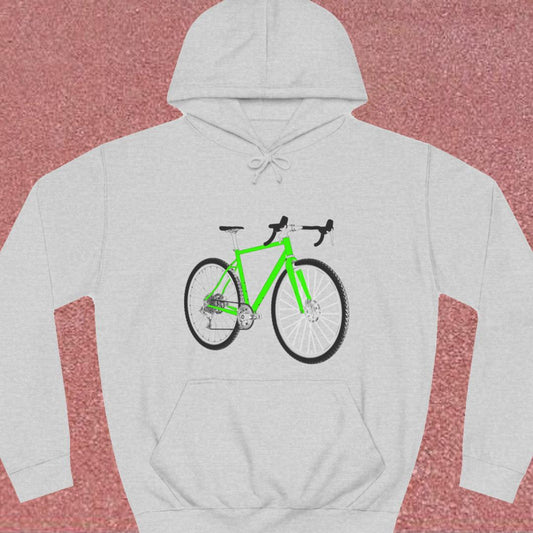 Gravelbike groen Hoodie