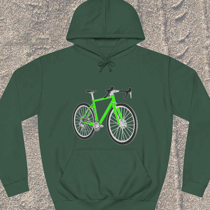 Gravelbike groen Hoodie
