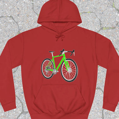 Gravelbike groen Hoodie