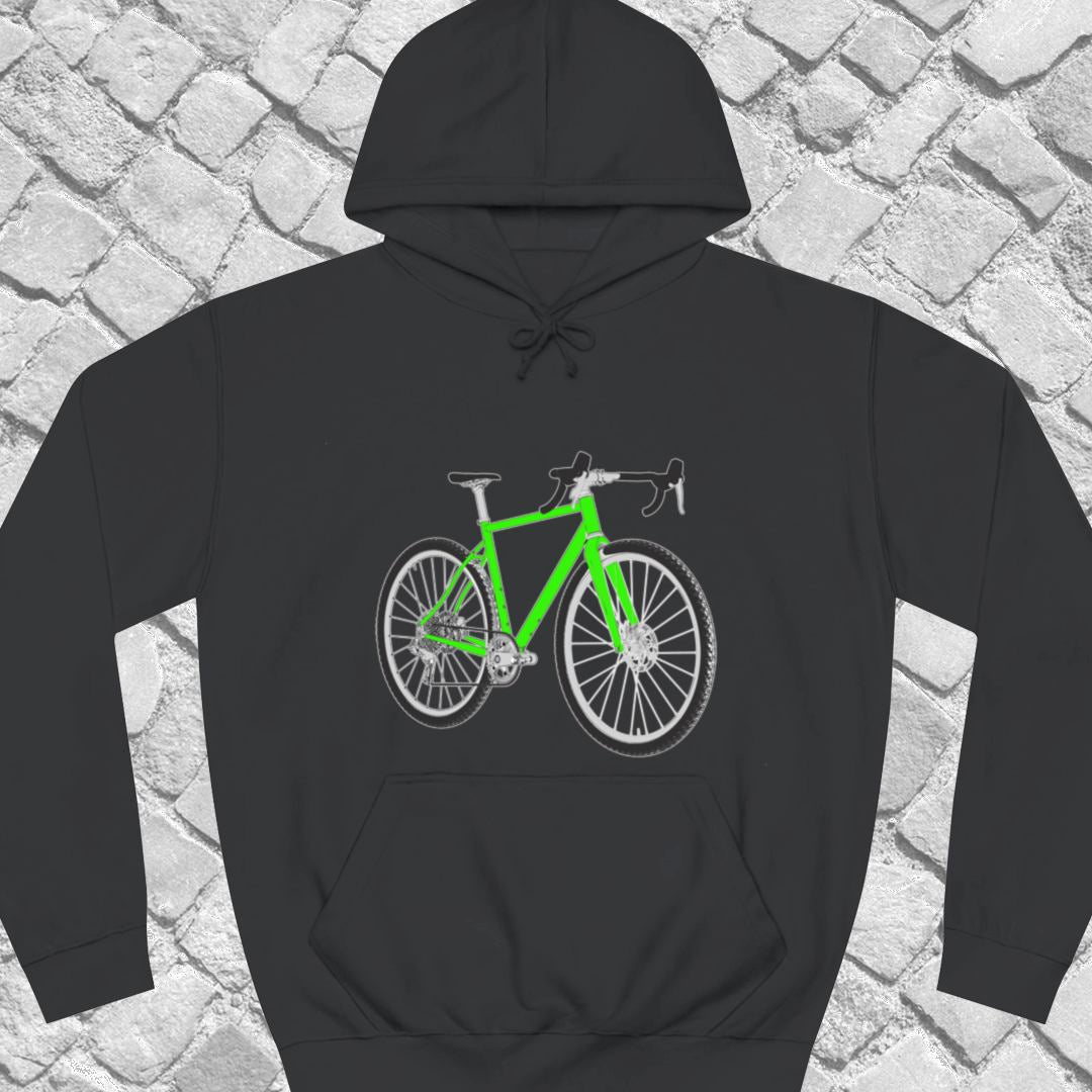 Gravelbike groen Hoodie