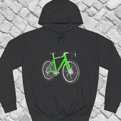Gravelbike groen Hoodie