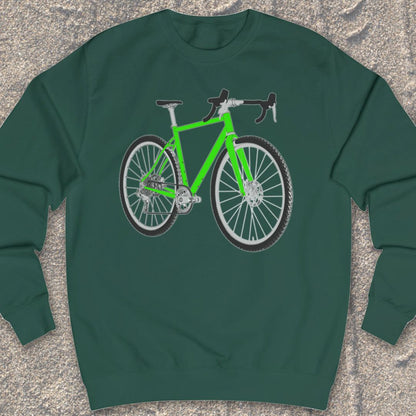 Gravelbike groen Sweater