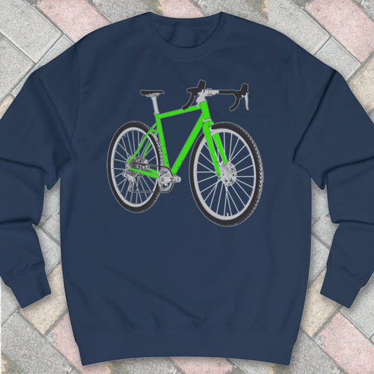 Gravelbike groen Sweater