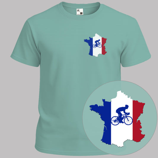 Frankrijk Tourland Blauw T-shirt