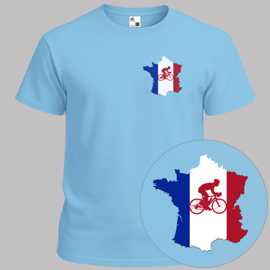 Frankrijk Tourland Rood T-shirt