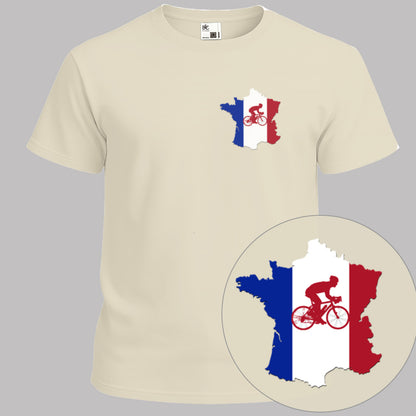 Frankrijk Tourland Rood T-shirt