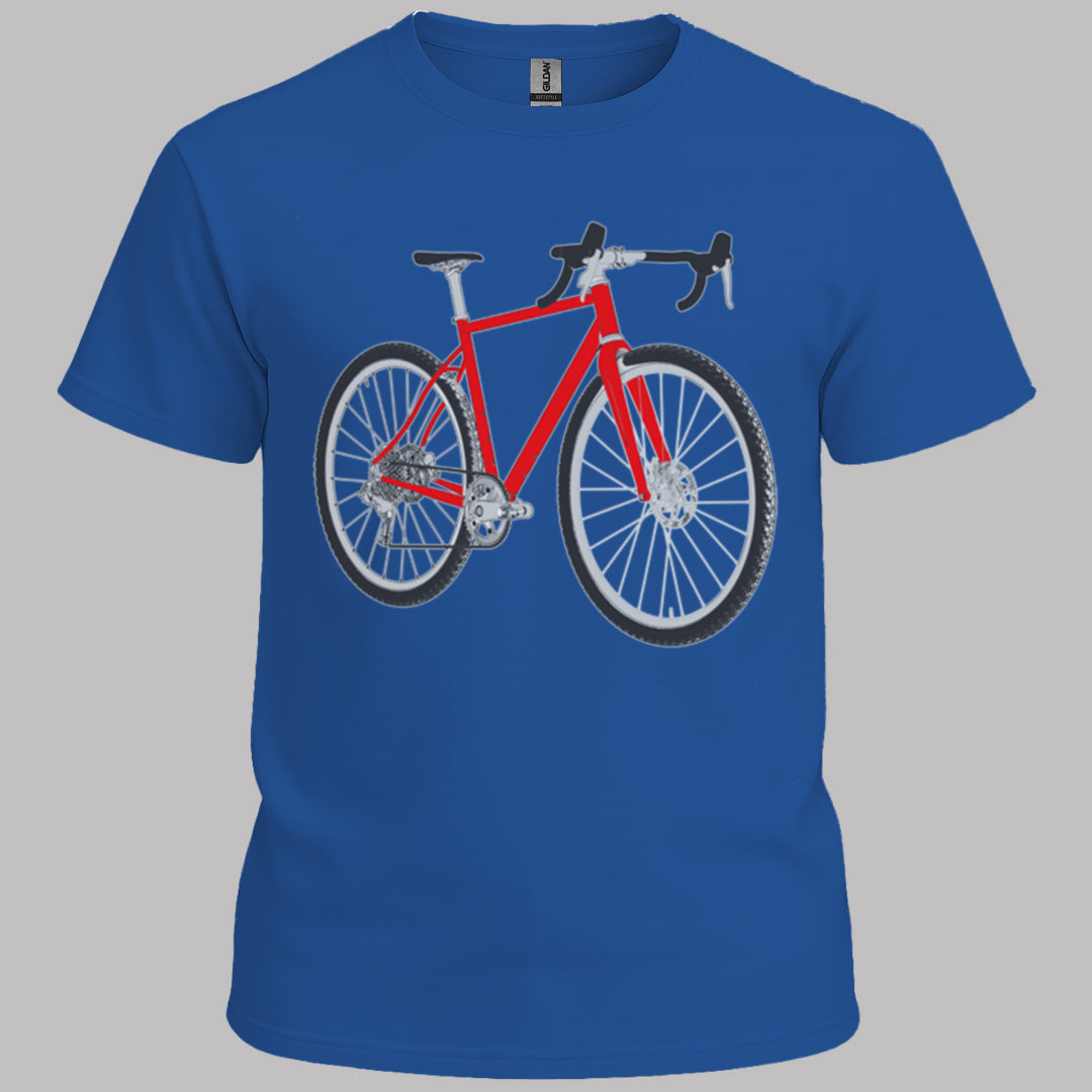 Gravelbike rood T‑Shirt