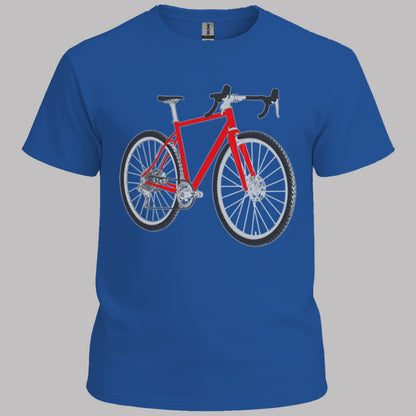 Gravelbike rood T‑Shirt
