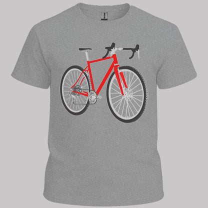 Gravelbike rood T‑Shirt