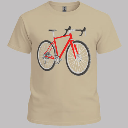 Gravelbike rood T‑Shirt