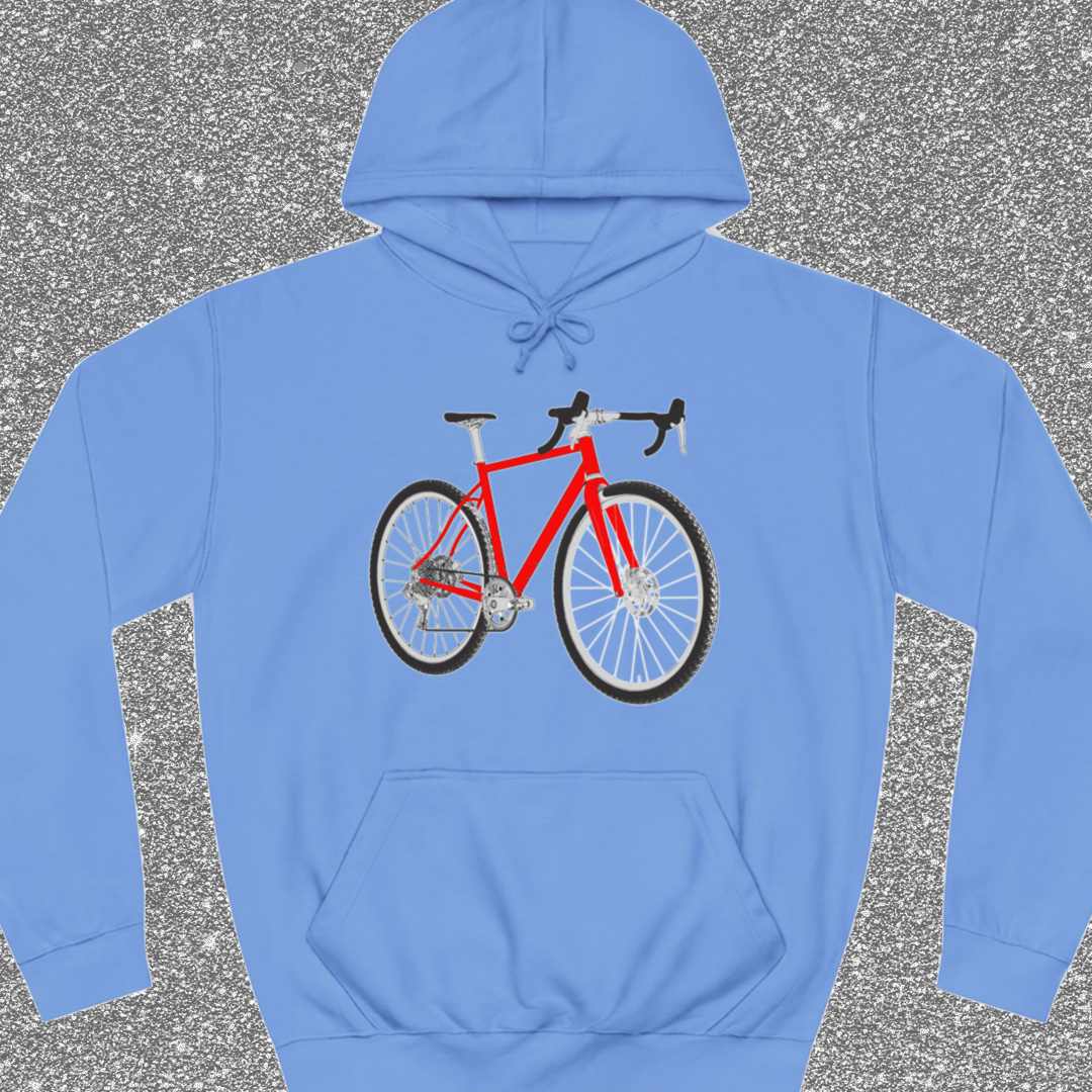 Gravelbike rood Hoodie