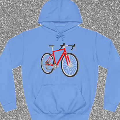 Gravelbike rood Hoodie